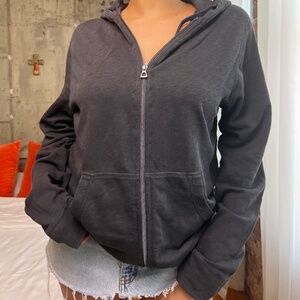 nwt james perse french terry zip up hoodie